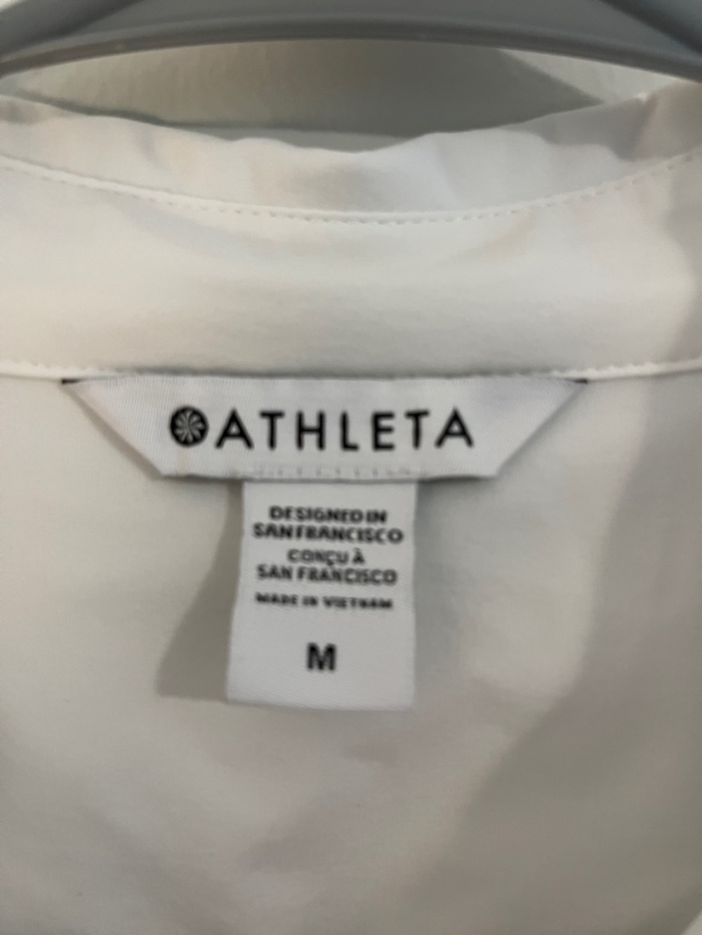 Athleta Crisp White Sleeveless Collared Top - Picture 2 of 12